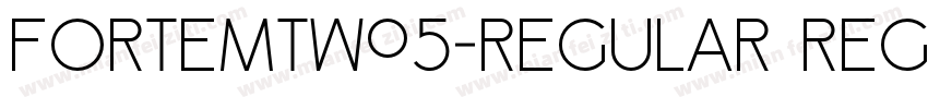 ForteMTW05-Regular Regular字体转换